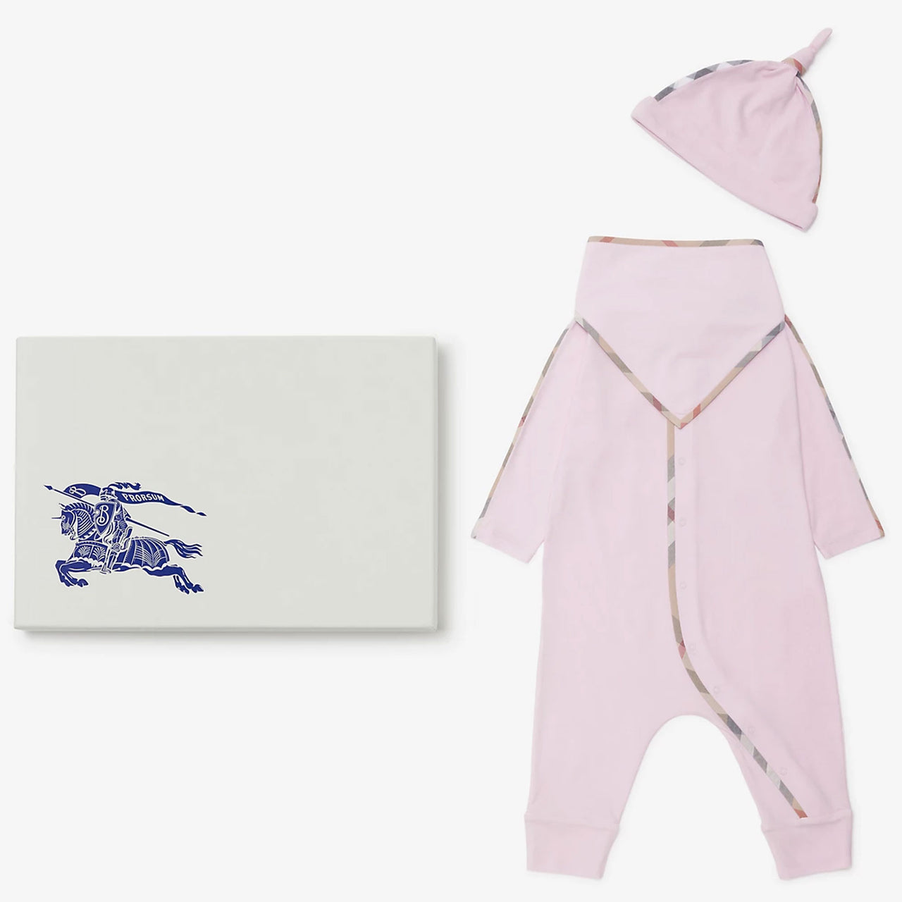 Burberry HAMILTON Baby Girls Playsuit In Light Pink
