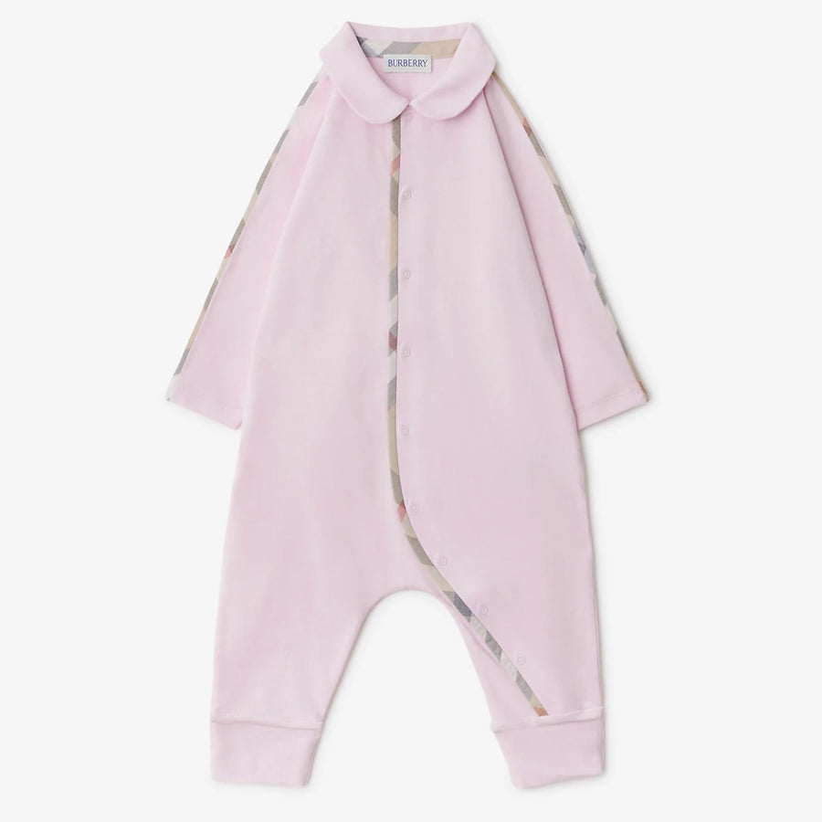 Burberry HAMILTON Baby Girls Playsuit In Light Pink