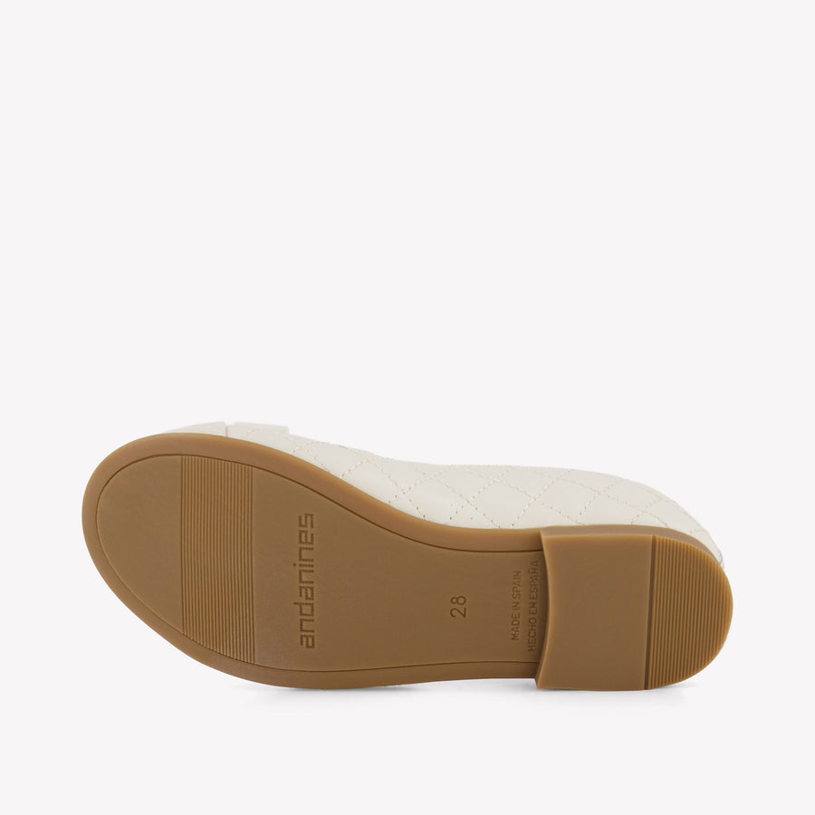 Andanines Girls Shoes In Light Beige