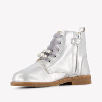 Andanines Girls Boots In Silver