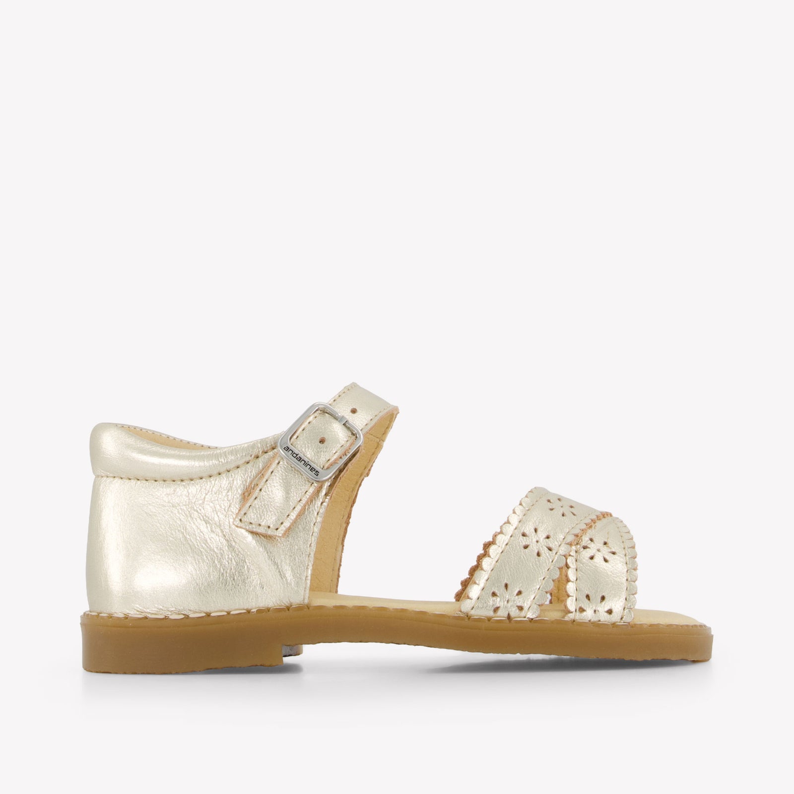 Andanines Girls Sandals In Gold