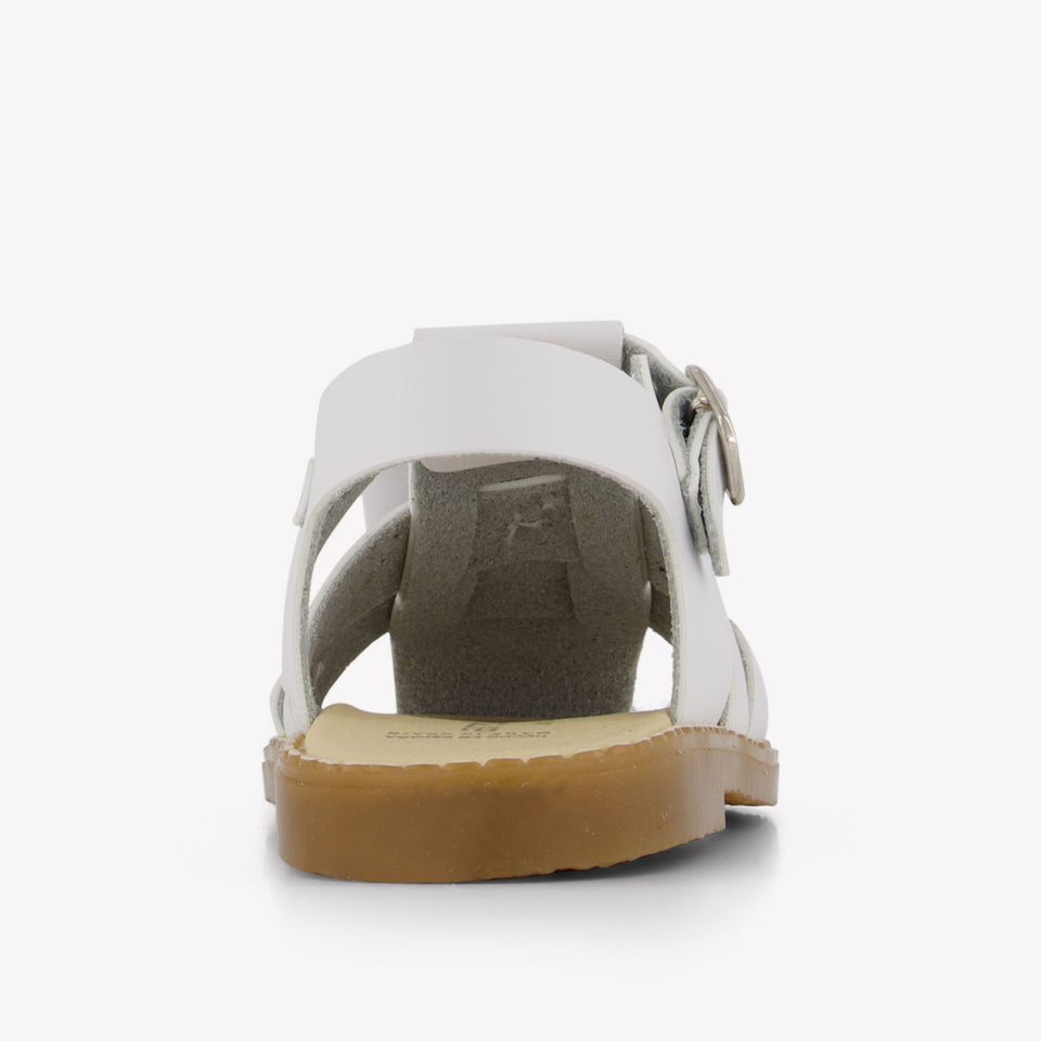 Andanines Girls Sandals In White