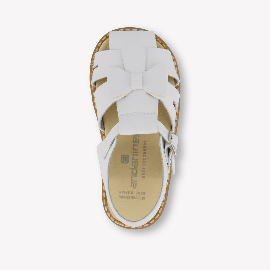 Andanines Girls Sandals In White