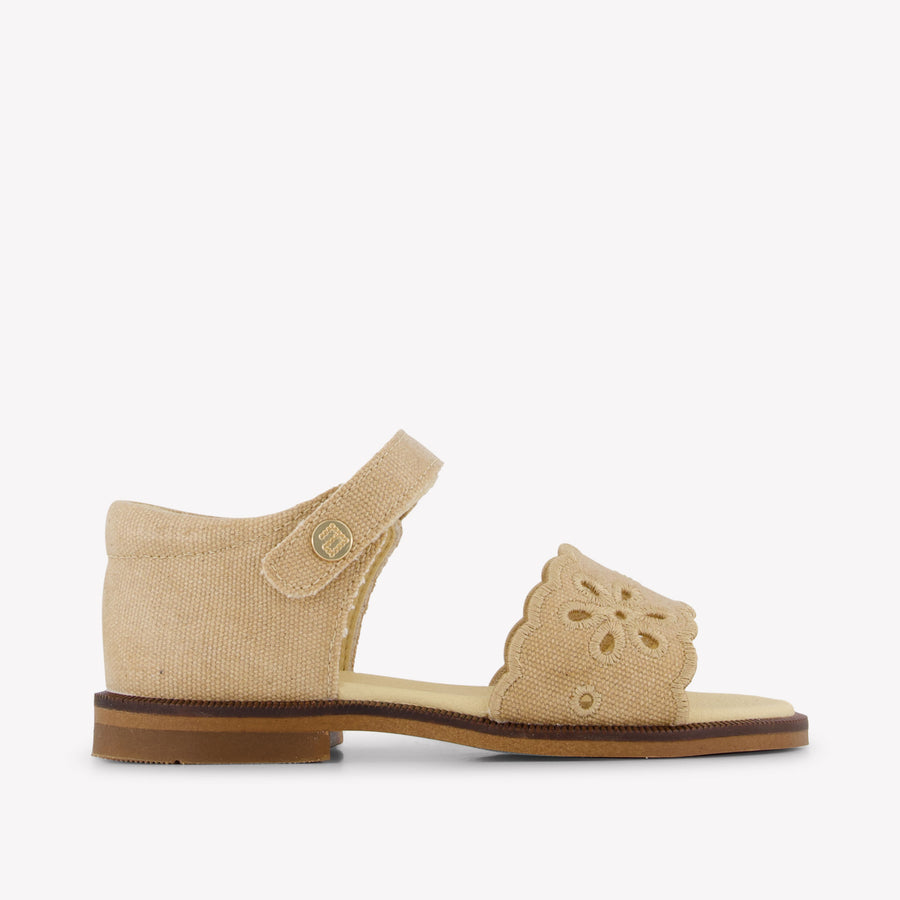 Andanines Girls Sandals in Beige