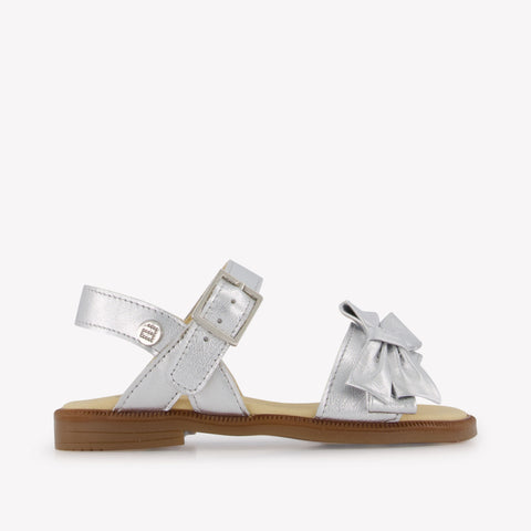 Andanines Girls Sandals In Silver