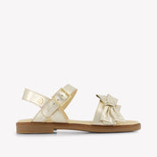 Andanines Girls Sandals In Gold