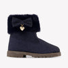 Andanines Girls Boots In Navy