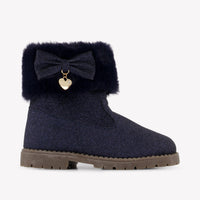 Andanines Girls Boots In Navy