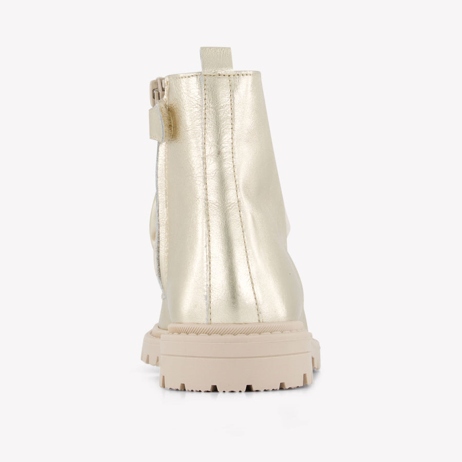 Andanines Girls Boots In Gold