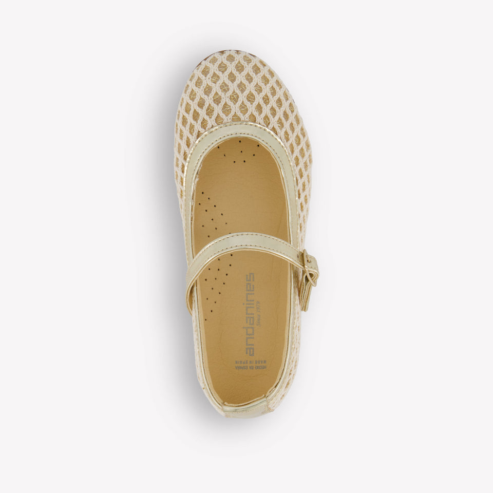 Andanines Girls Shoes In Beige