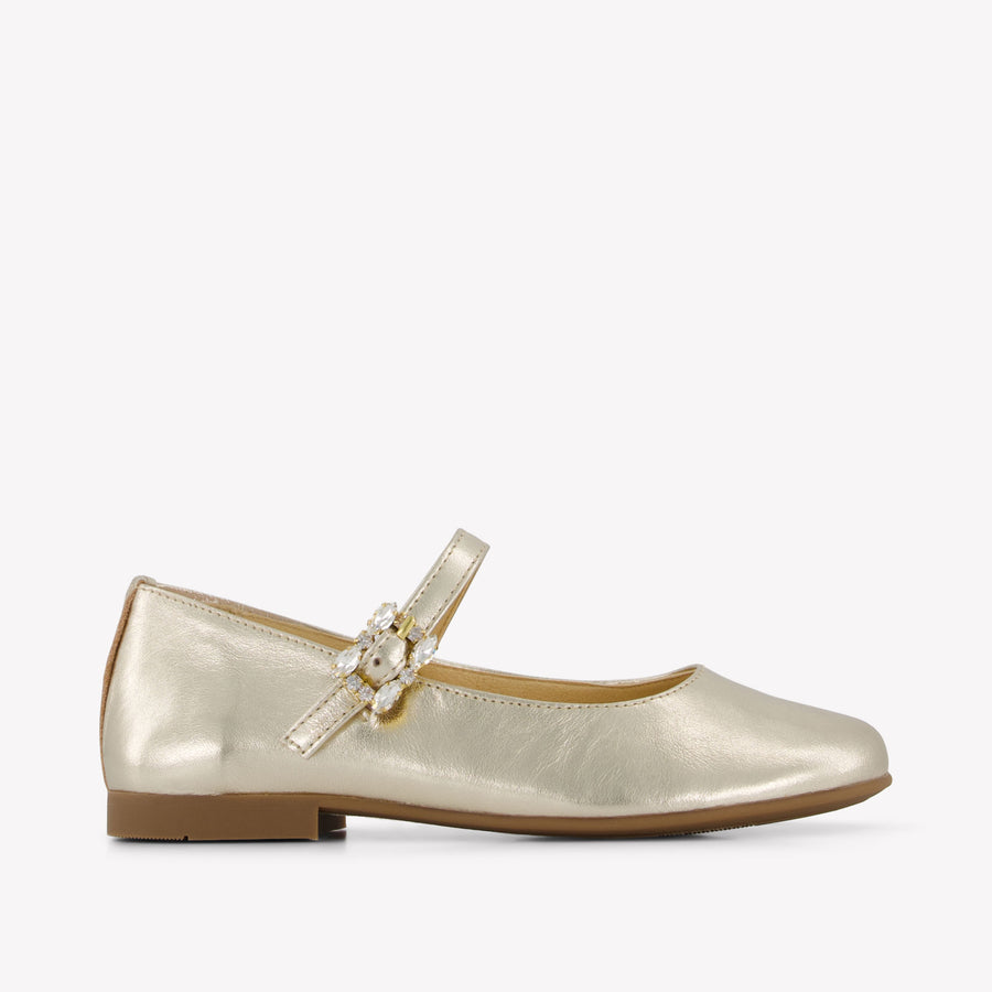 Andanines Girls Shoes in Gold