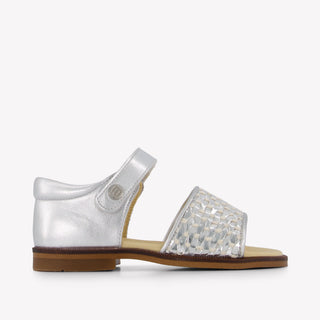 Andanines Girls Sandals In Silver