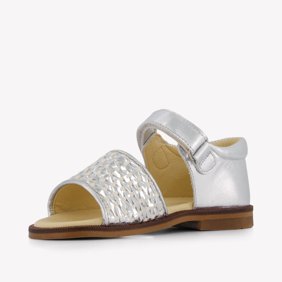 Andanines Meisjes Sandalen In Zilver