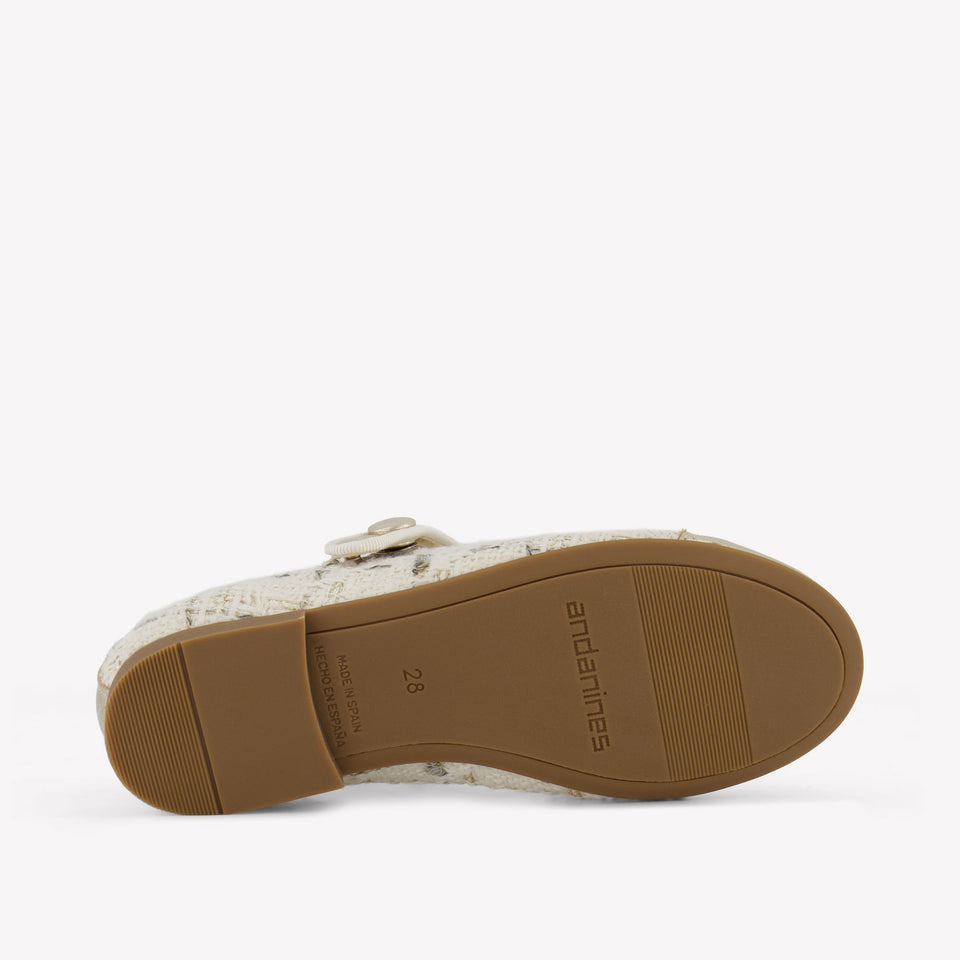 Andanines Girls Shoes In Gold