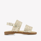Andanines Girls Sandals In Gold