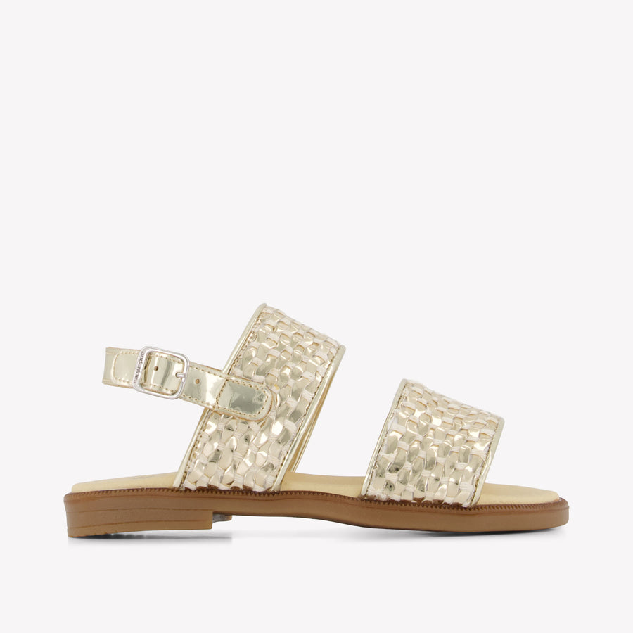 Andanines Girls Sandals in Gold