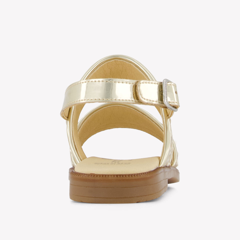 Andanines Girls Sandals In Gold