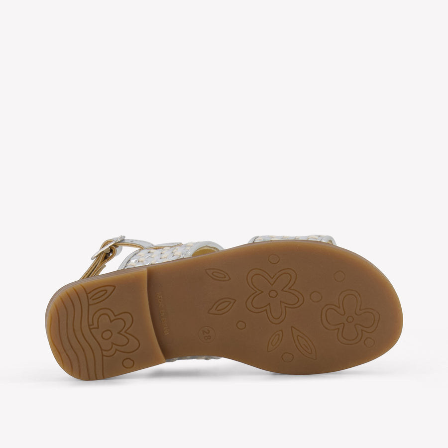 Andanines Meisjes Sandalen In Zilver