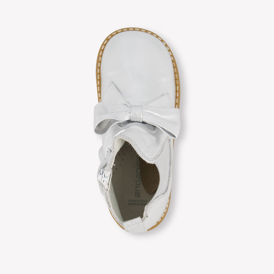 Andanines Girls Boots In Silver