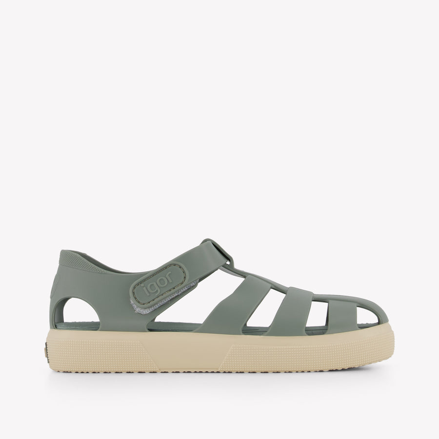 Igor Unisex Kids Sandals in Army