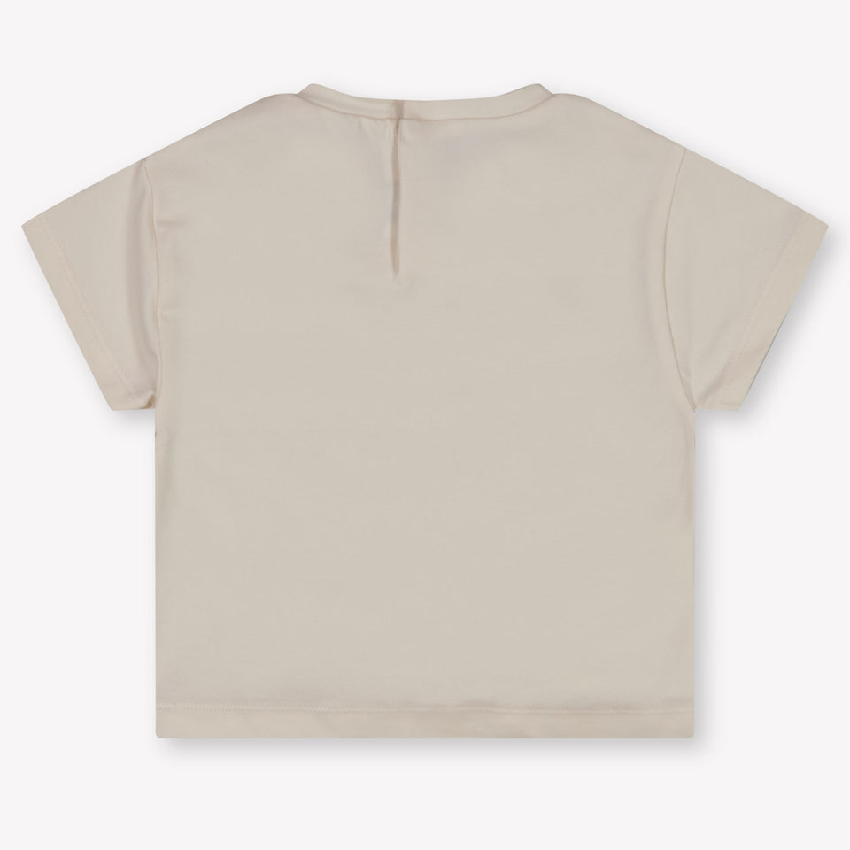 Mayoral Baby Meisjes T-Shirt In Licht Beige