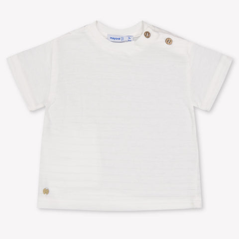 Mayoral Baby Boys T-Shirt In OffWhite