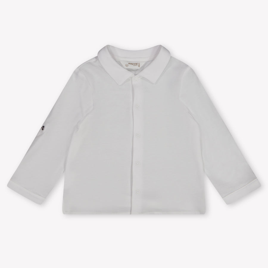 Mayoral Baby Jongens Blouse In Wit