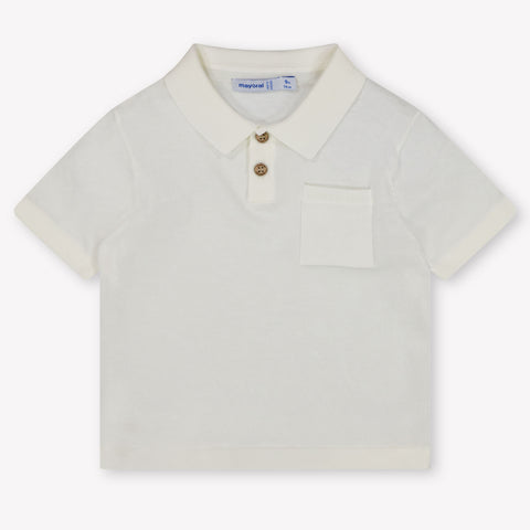 Mayoral Baby Jongens Polo In Off White