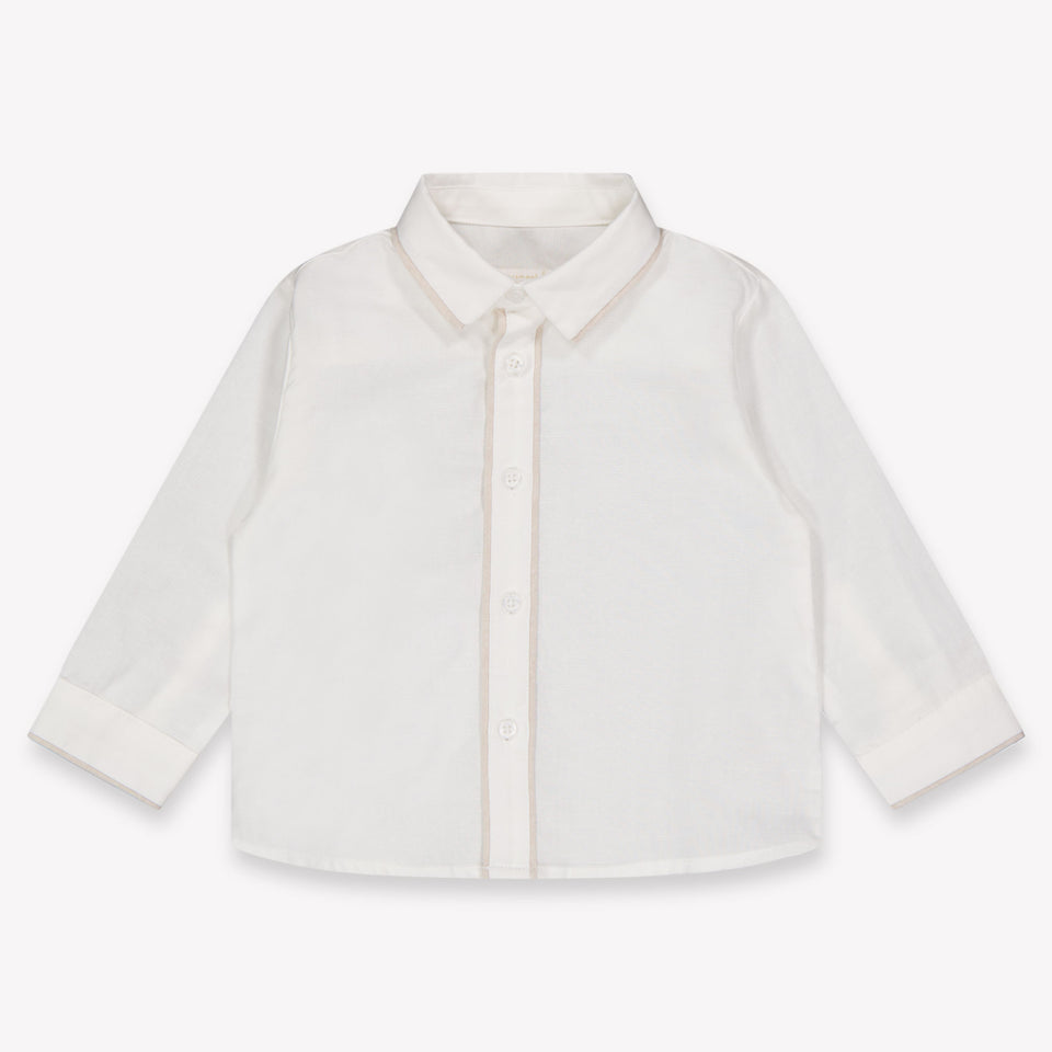 Mayoral Baby Boys Blouse In OffWhite