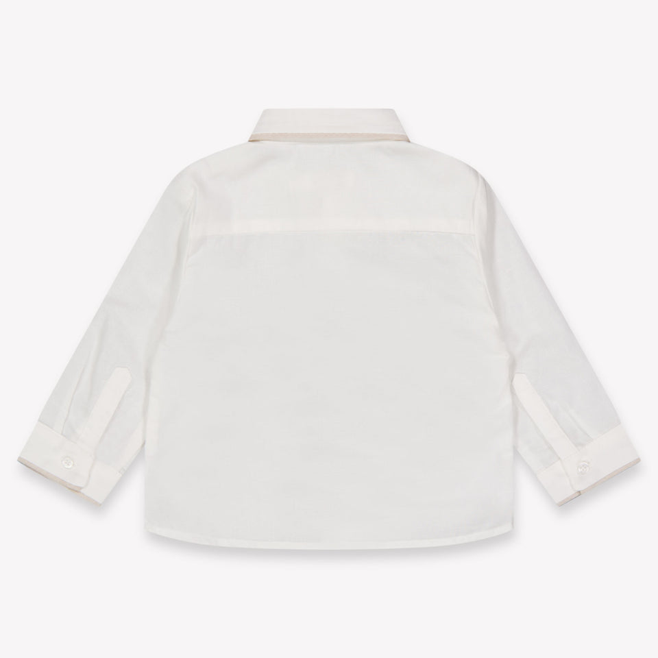 Mayoral Baby Boys Blouse In OffWhite