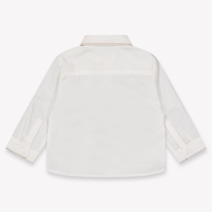 Mayoral Baby Boys Blouse In OffWhite