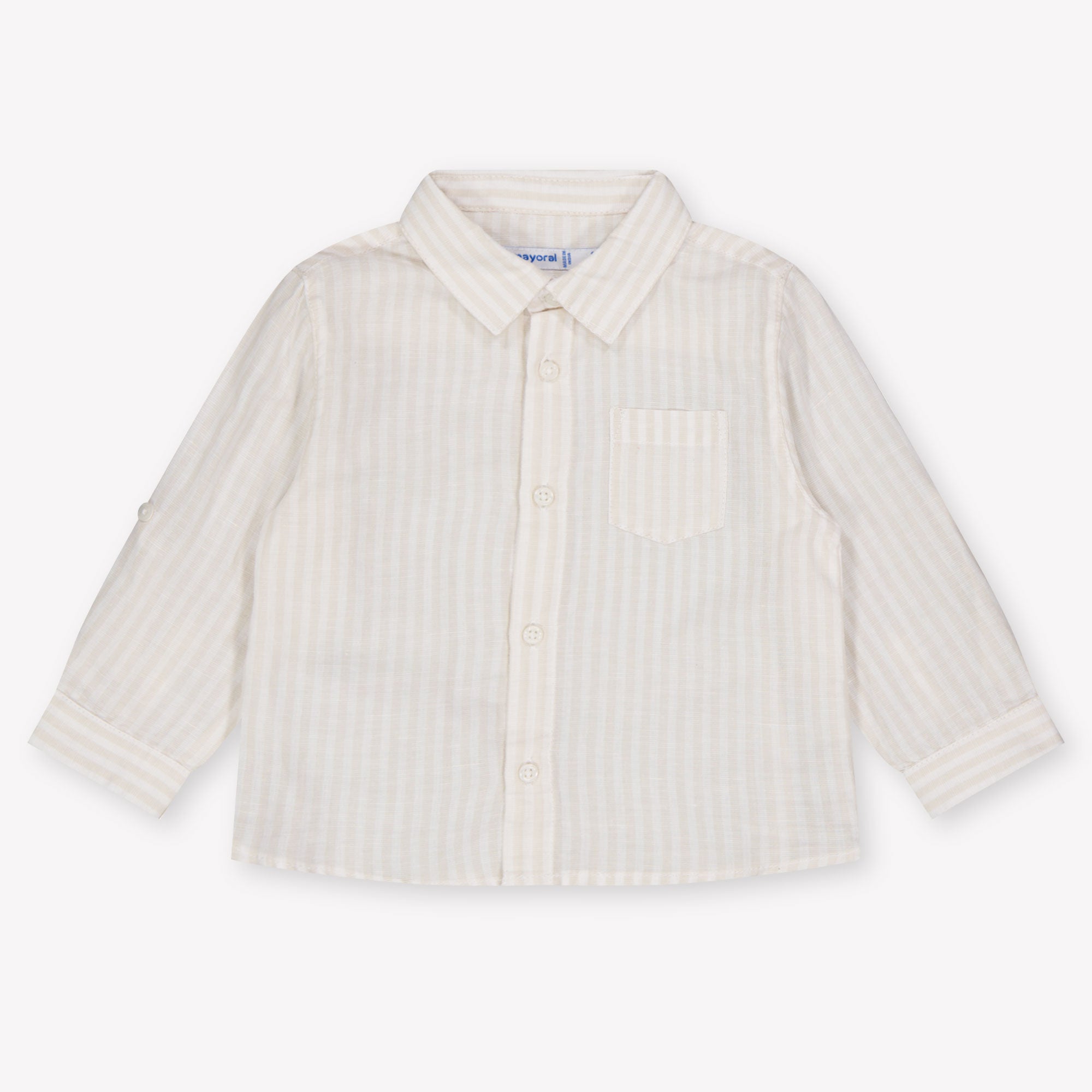 Mayoral Baby Jongens Blouse In Licht Beige