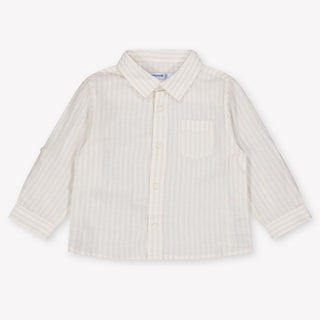Mayoral Baby Jongens Blouse In Licht Beige