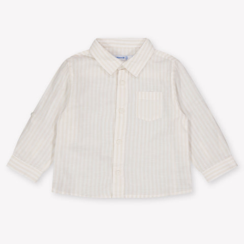 Mayoral Baby Jongens Blouse In Licht Beige