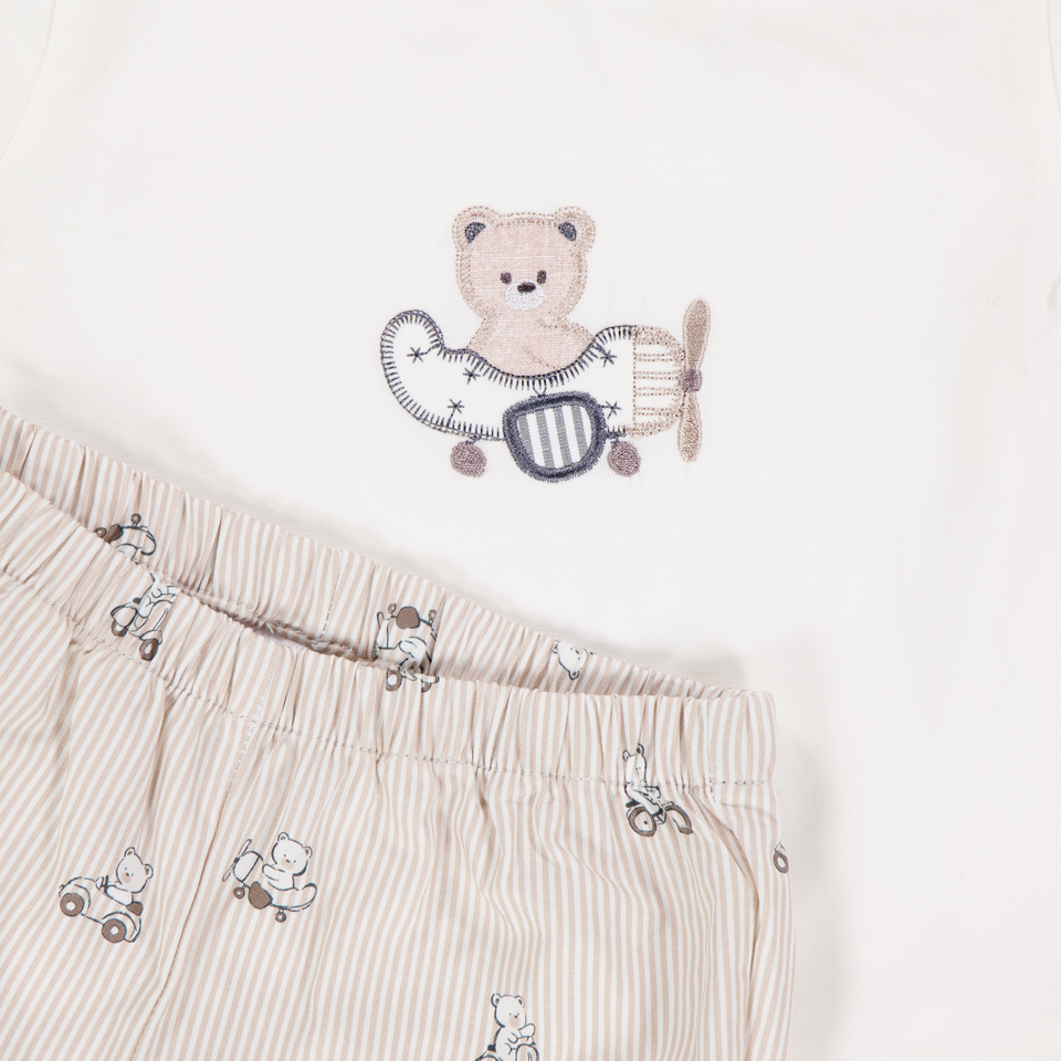 Mayoral Baby Girls Set In Light Beige