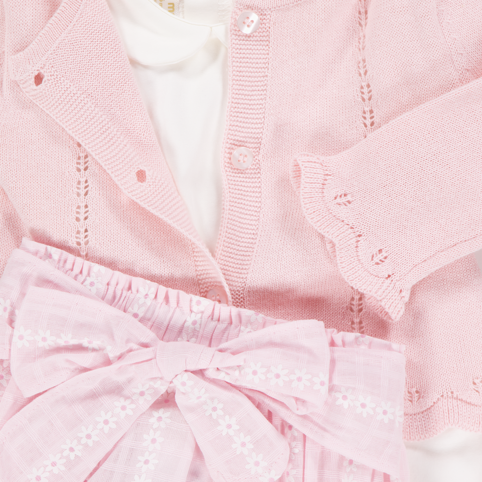 Mayoral Baby Girls Set In Light Pink