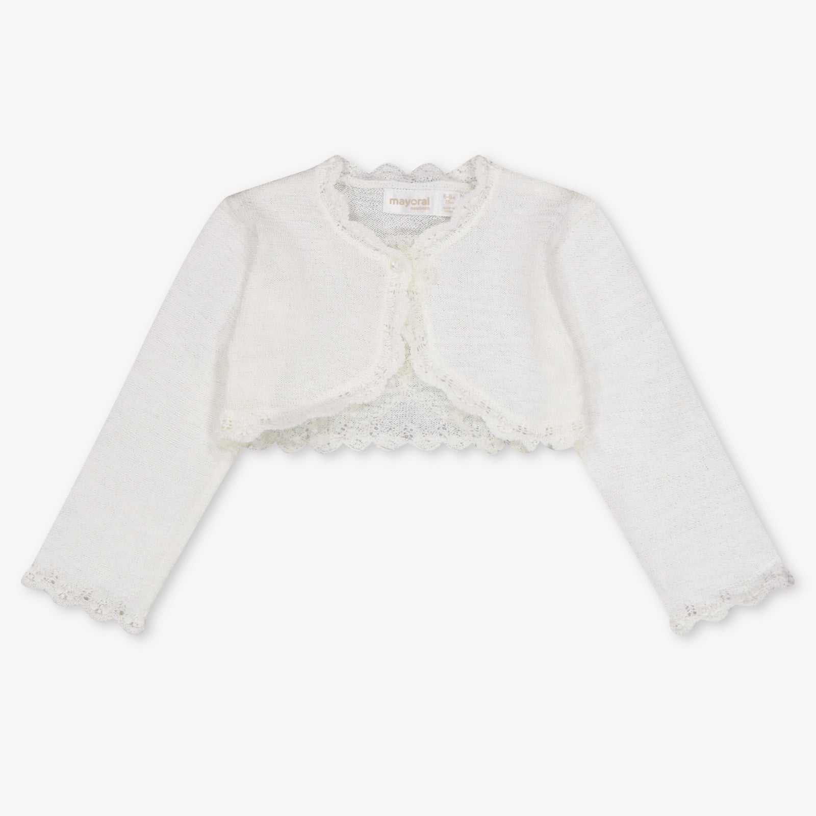 Mayoral Baby Meisjes Vest In Off White