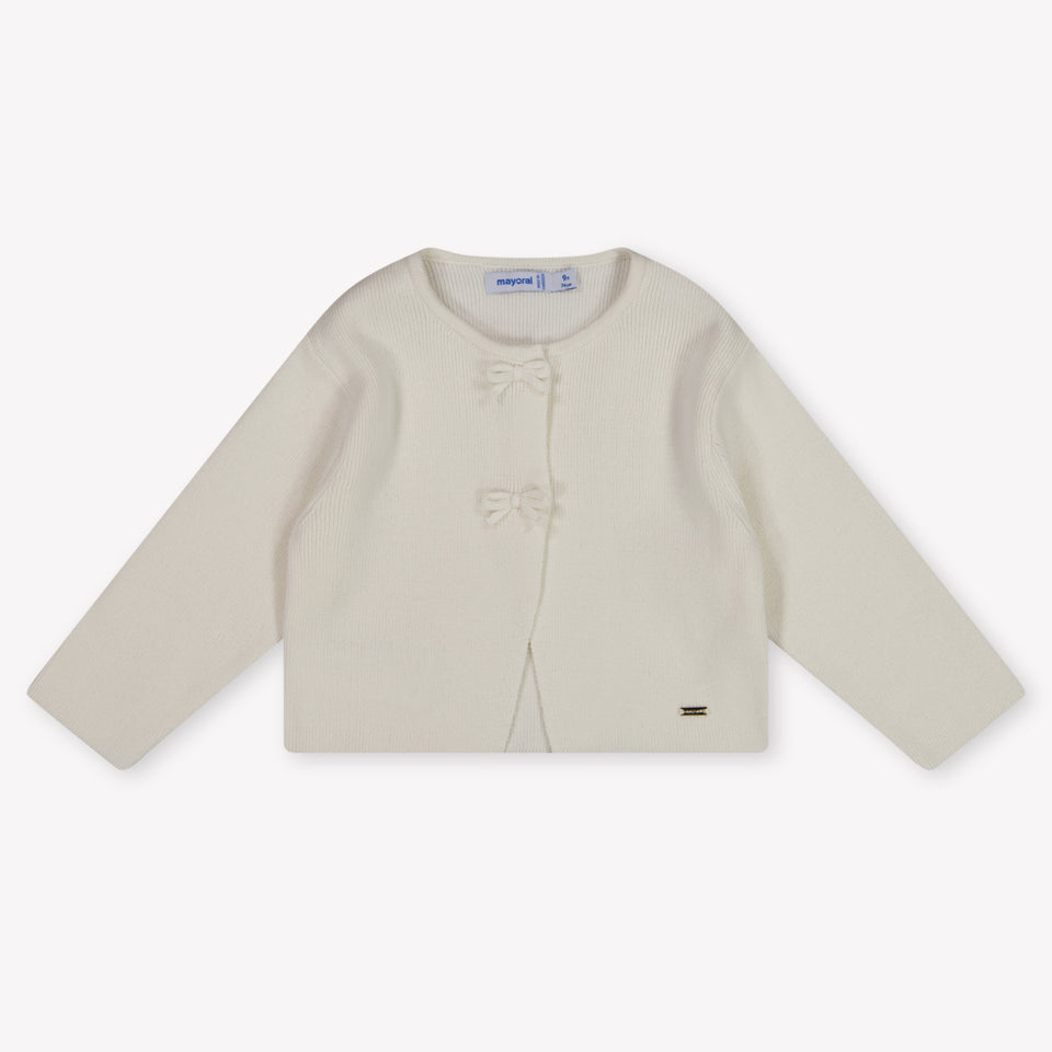 Mayoral Baby Meisjes Vest In Off White