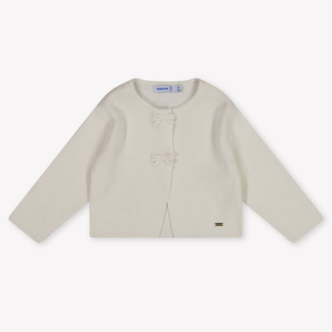 Mayoral Baby Meisjes Vest In Off White