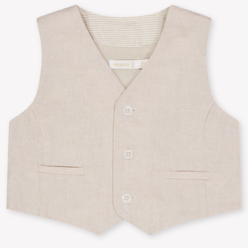 Mayoral Baby Jongens Vest In Licht Beige