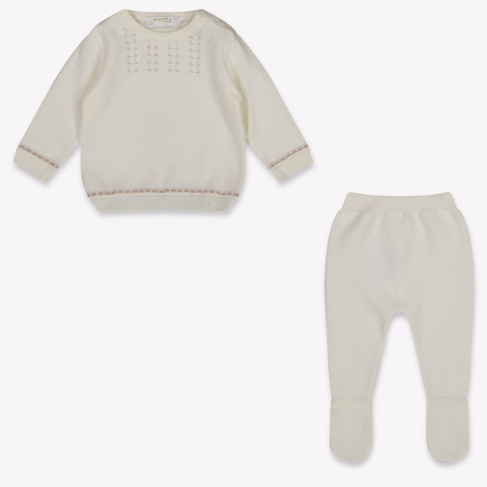 Mayoral Baby Jongens Boxpakje In Off White
