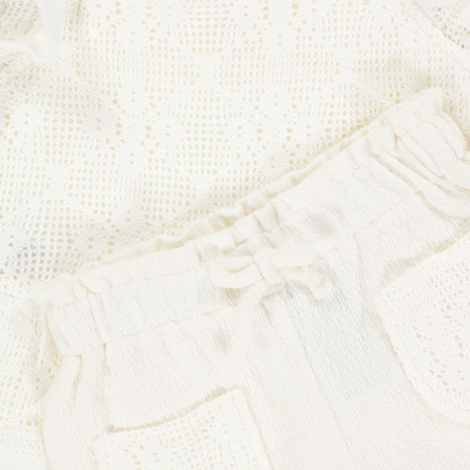 Mayoral Baby Meisjes Setje In Off White