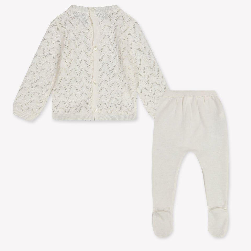 Mayoral Baby Meisjes Boxpakje In Off White