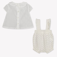 Mayoral Baby Meisjes Boxpakje In Off White