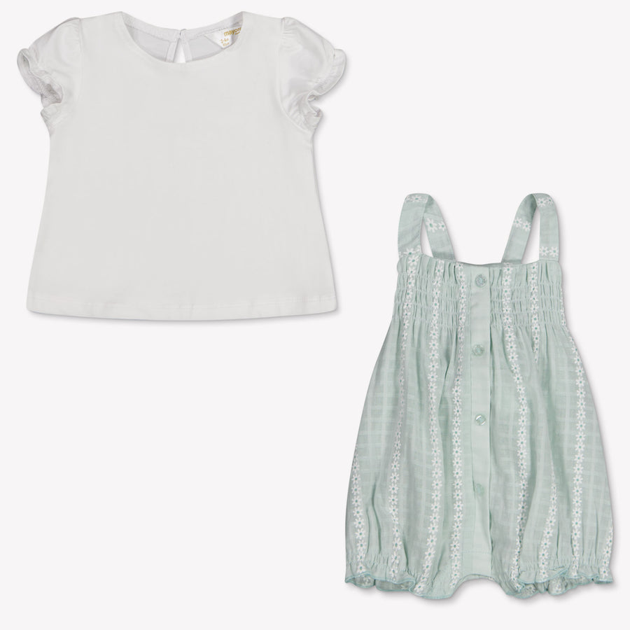 Mayoral Baby Girls Romper in Light Green