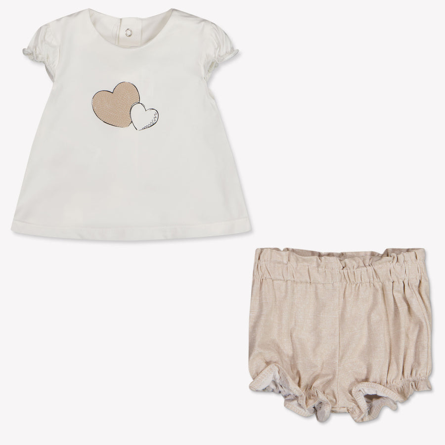 Mayoral Baby Girls Set In Beige