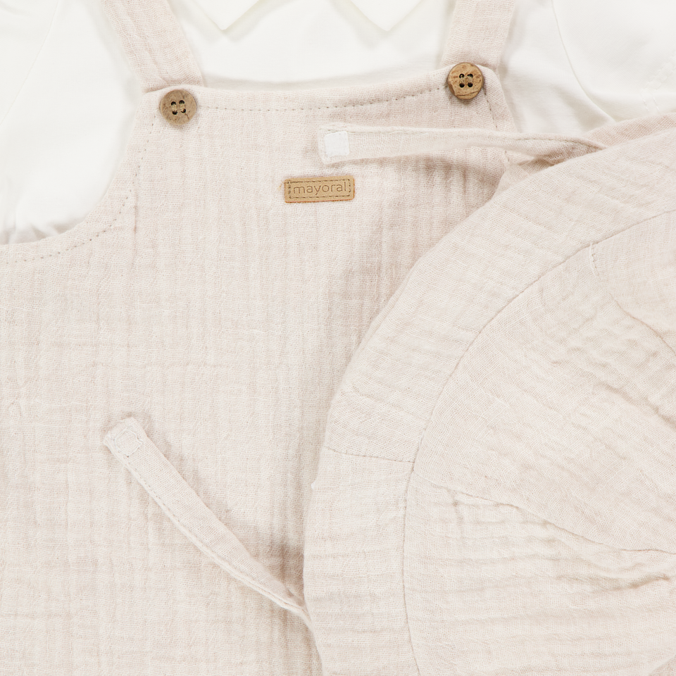 Mayoral Baby Boys Set In Beige