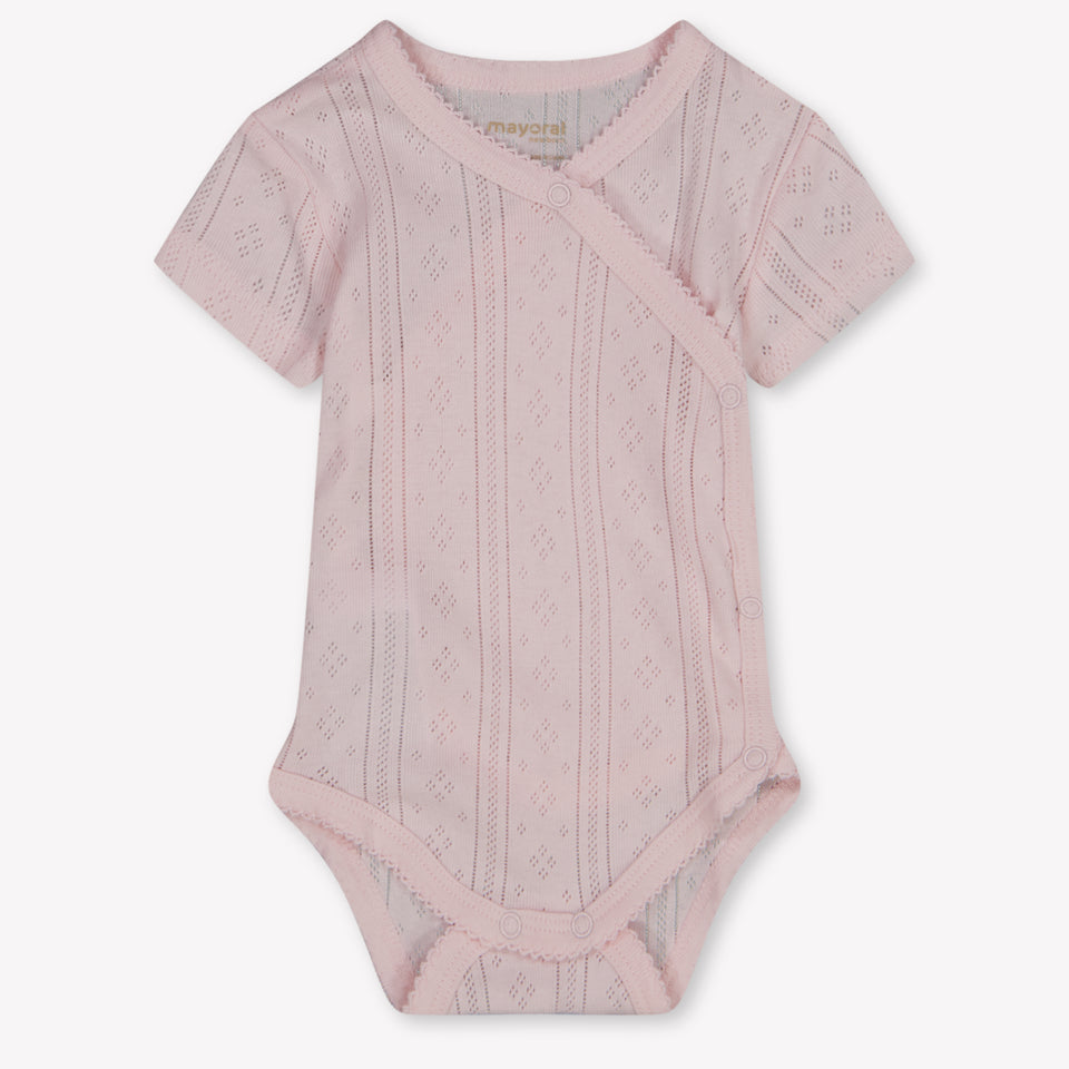 Mayoral Baby Girls Romper In Light Pink