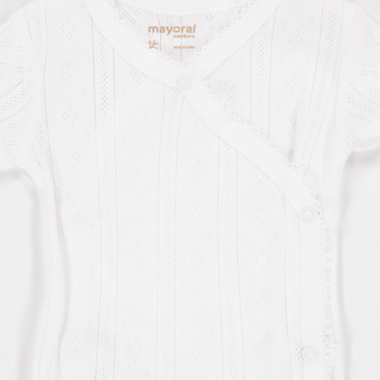 Mayoral Baby Girls Romper In OffWhite