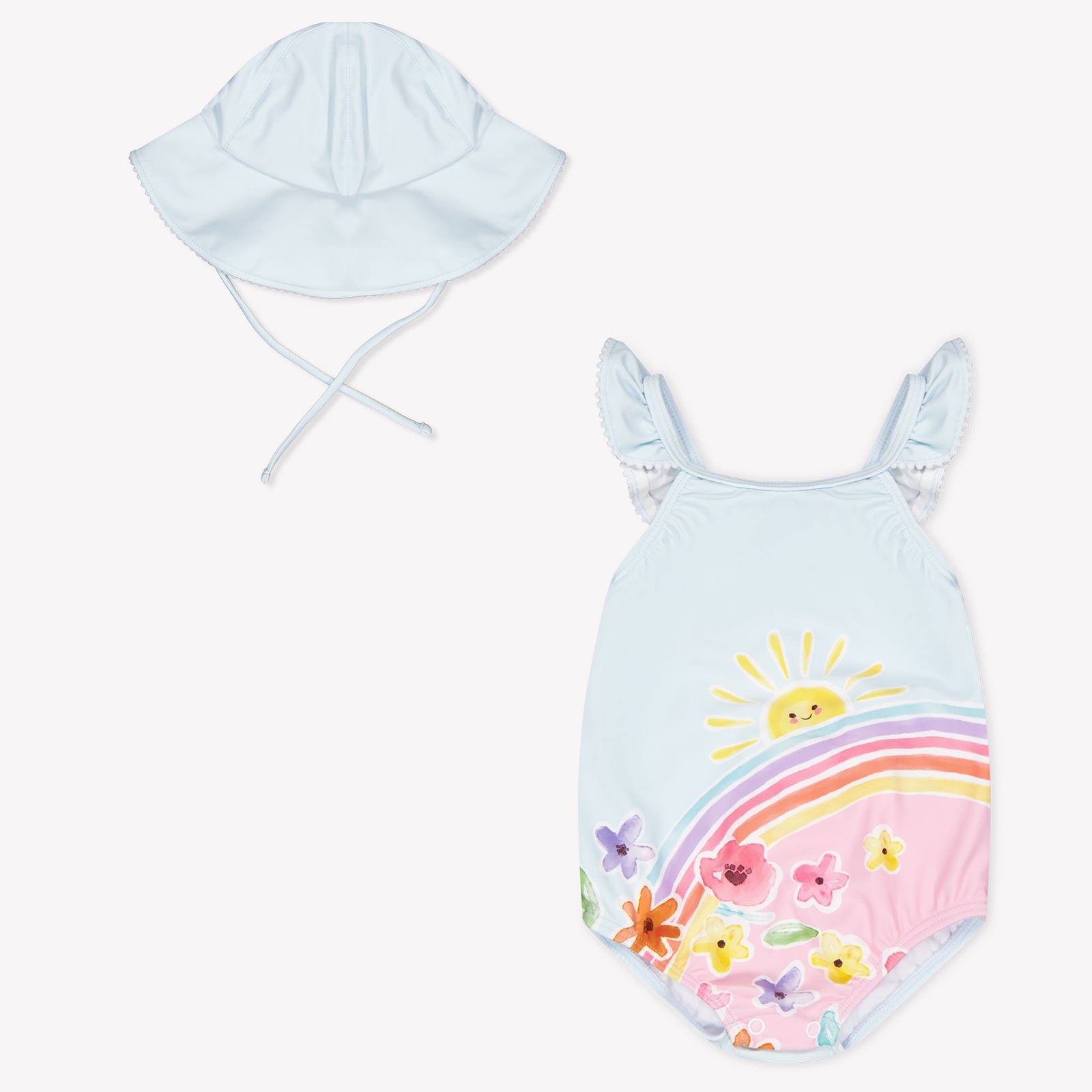 Mayoral Baby Girls Swimwear In Light Blue
